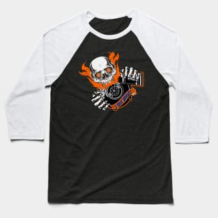 Turbo Skull I Got Boost Baseball T-Shirt